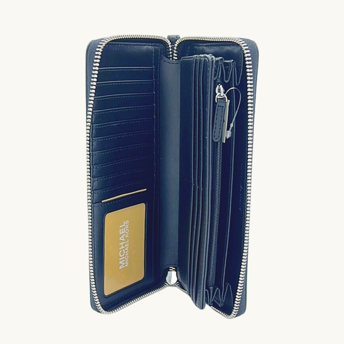 マイケル・コース 長財布 / Jet Set Travel Continental / ブラック ペブルレザー