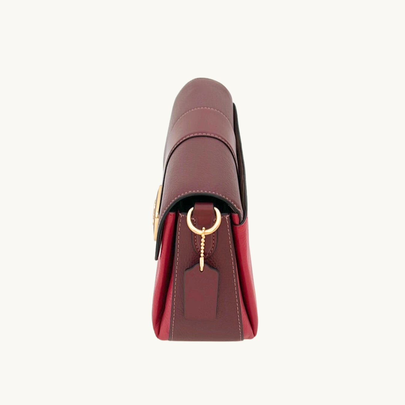 コーチ グレース ショルダー バッグ / GRACE SHOULDER BAG / レッドアップルマルチ ペブルレザー
