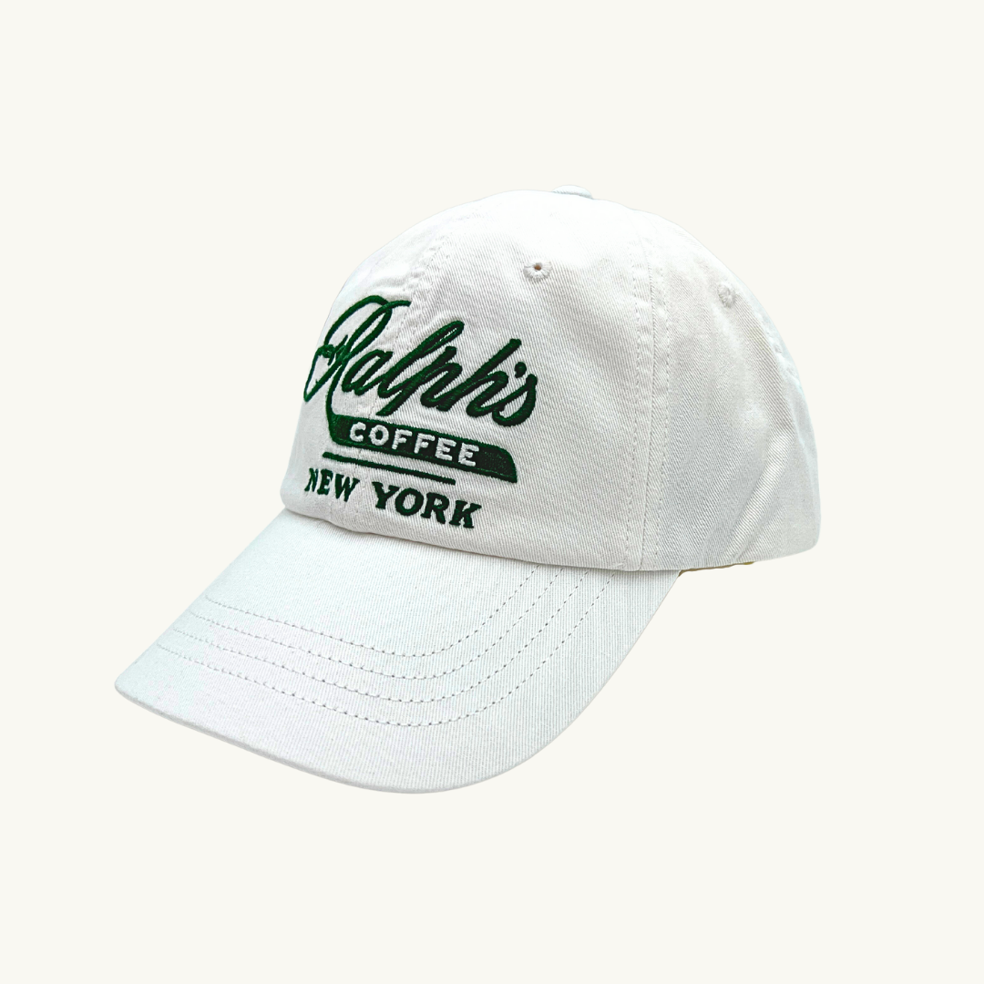 ポロラルフローレン コーヒー キャップ /  Ralph's Coffee Ball Cap Baseball Hat NEW YORK / ホワイト