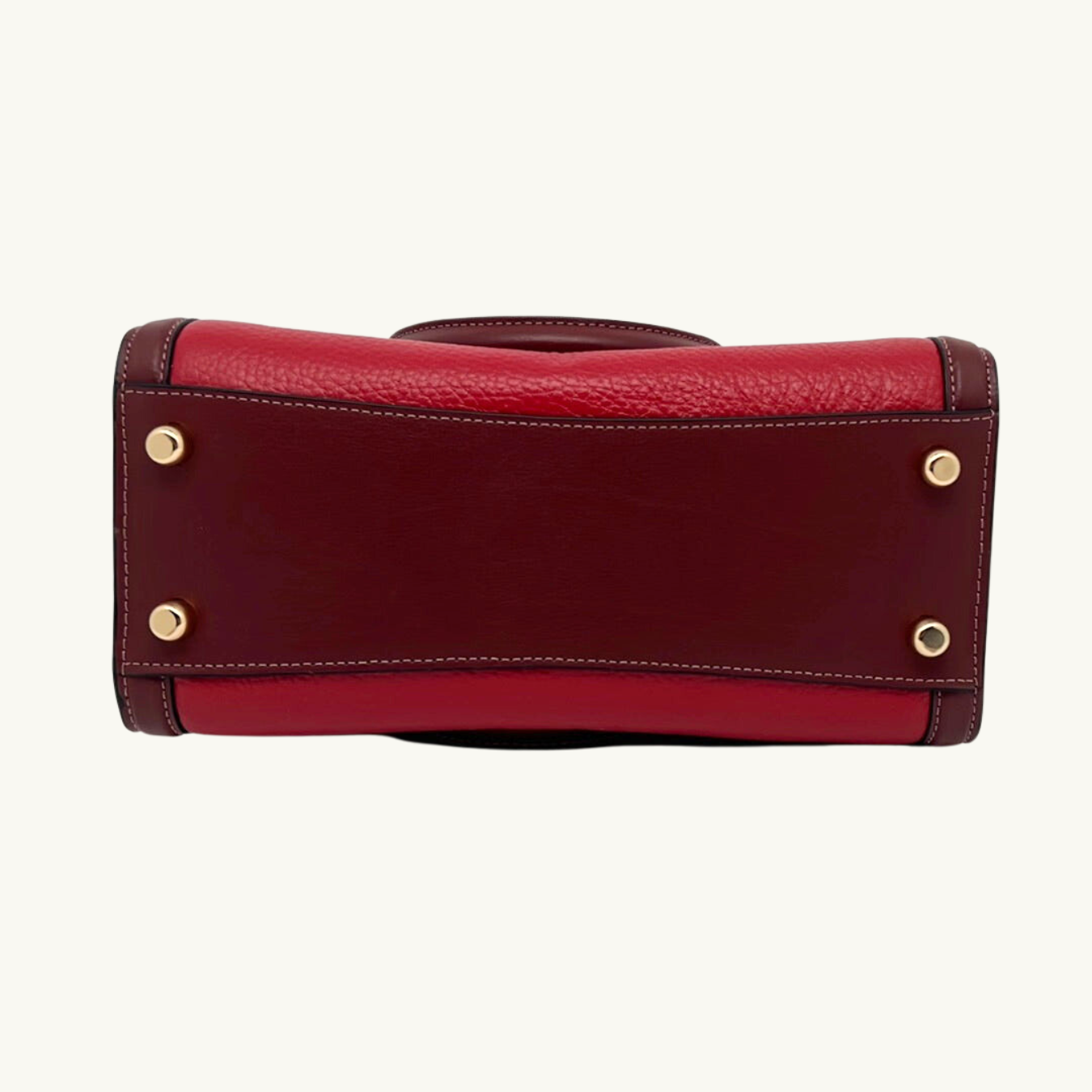 コーチ グレース キャリーオール ハンドバッグ ショルダーバッグ / GRACE CARRYALL / レッドアップルマルチ ペブルレザー