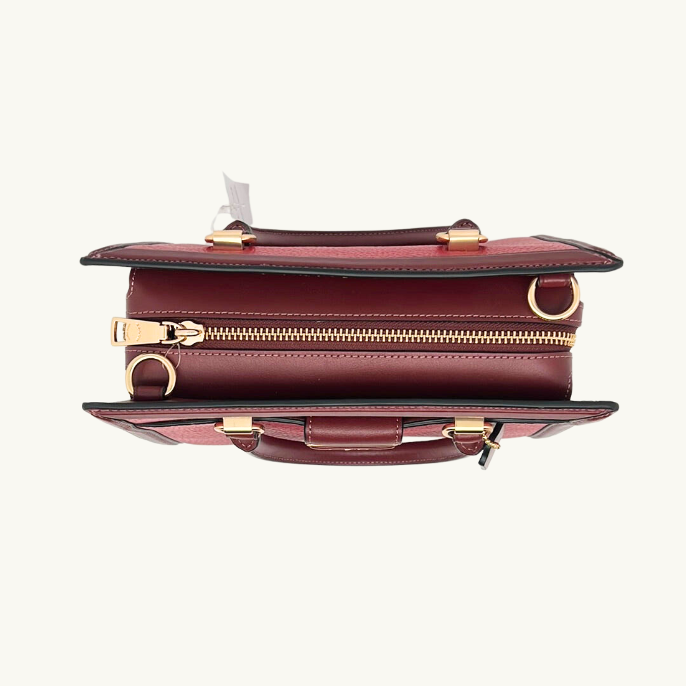コーチ グレース キャリーオール ハンドバッグ ショルダーバッグ / GRACE CARRYALL / レッドアップルマルチ ペブルレザー