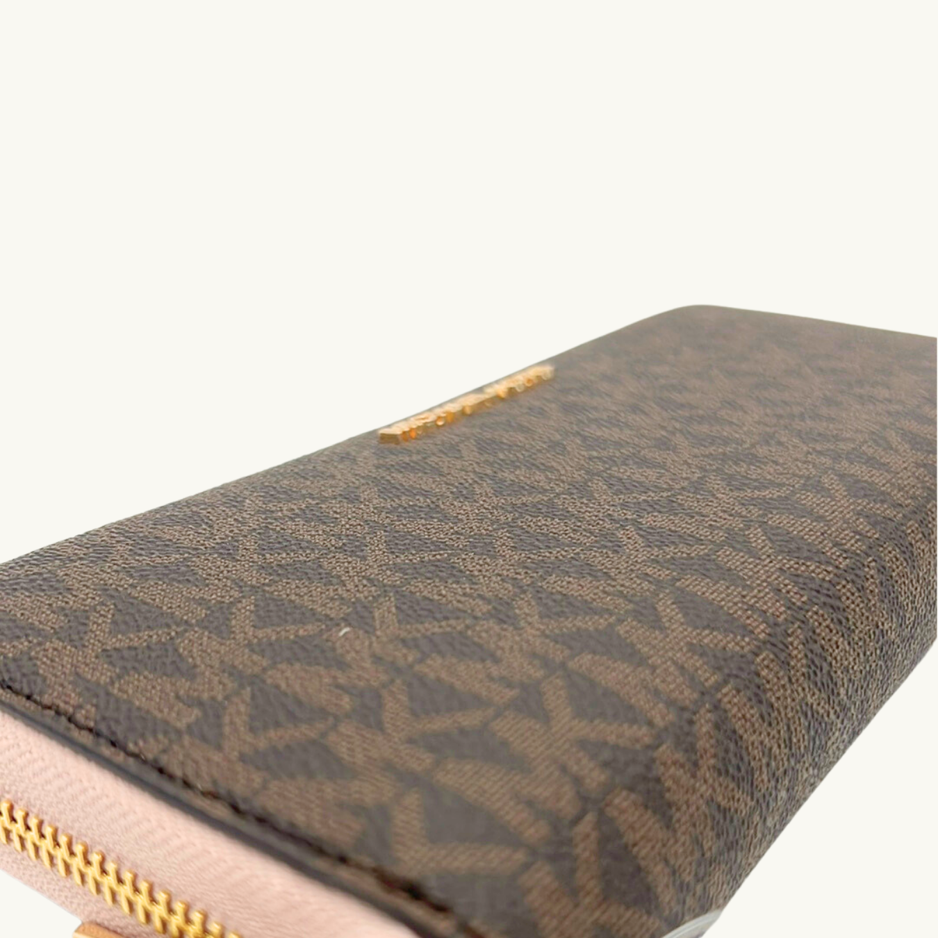 マイケル・コース 長財布 / Jet Set Travel Continental / パウダーブラッシュ キャンバス