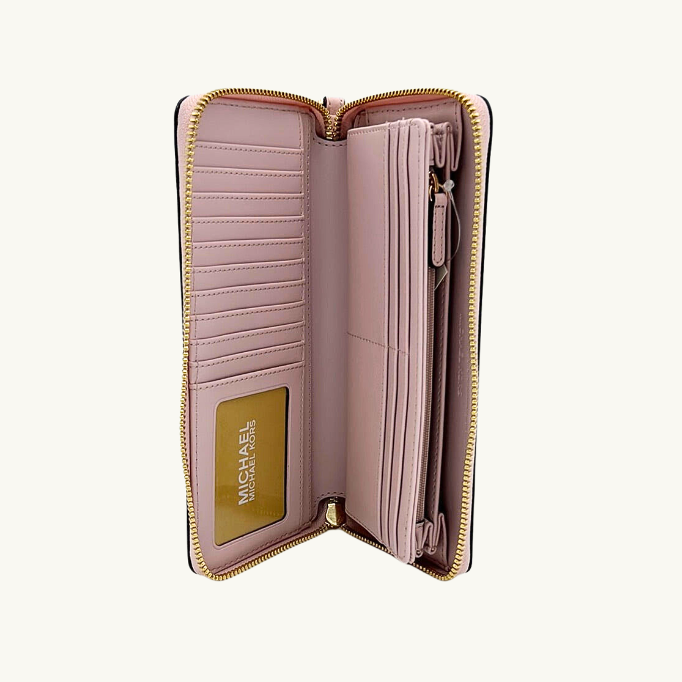 マイケル・コース 長財布 / Jet Set Travel Continental / パウダーブラッシュ ペブルレザー