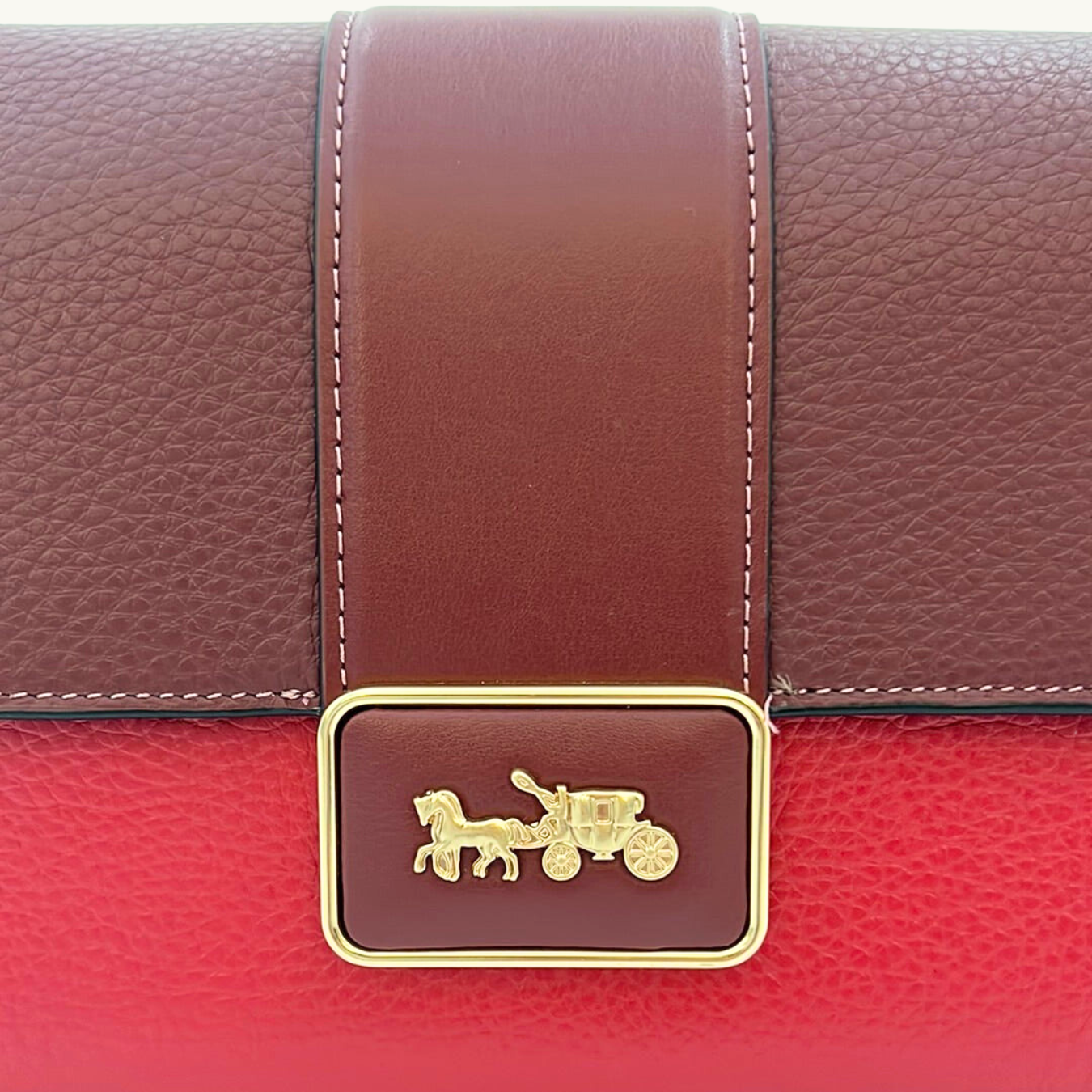コーチ グレース ショルダー バッグ / GRACE SHOULDER BAG / レッドアップルマルチ ペブルレザー