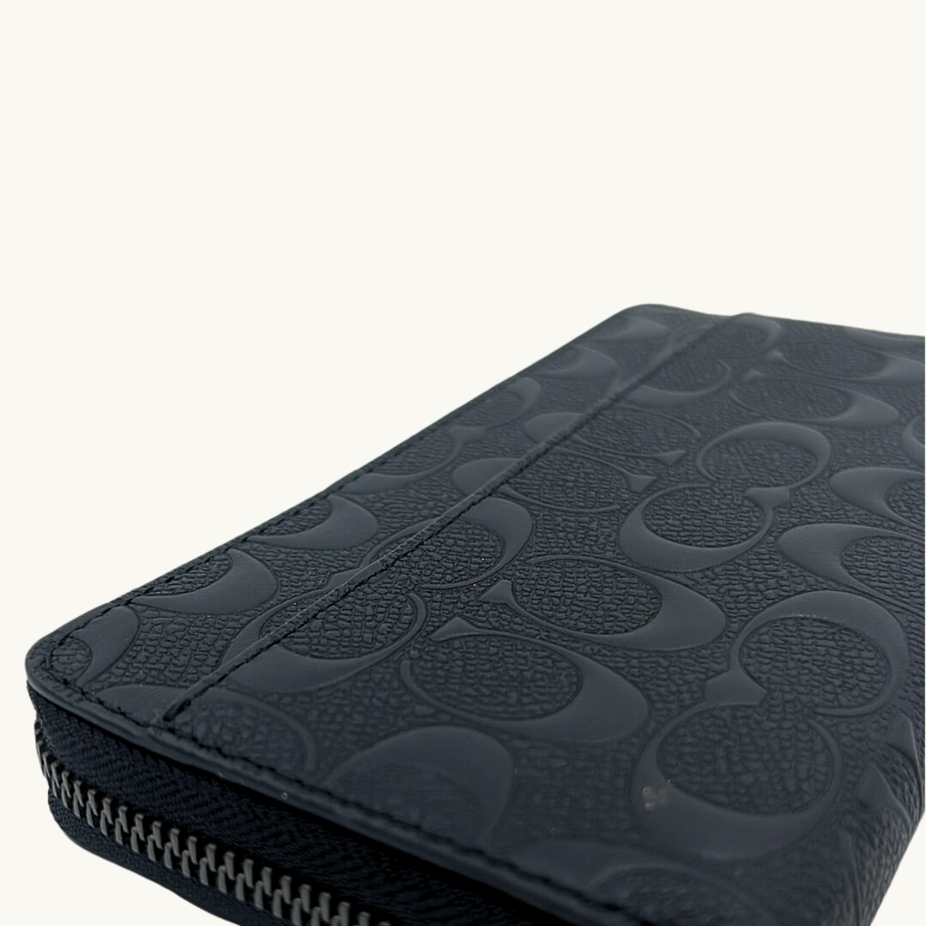 コーチ 長財布 / ACCORDION WALLET IN SIGNATURE CROSSGRAIN / ブラック シグネチャークロスグレインレザー