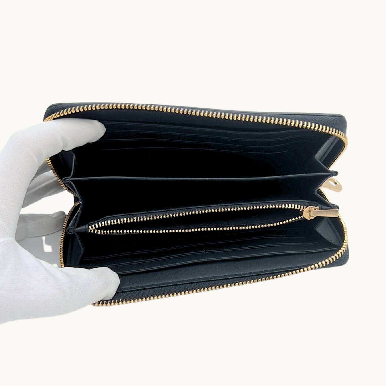 コーチ 長財布 / LONG ZIP AROUND WALLET / ブラウン シグネチャーキャンバス