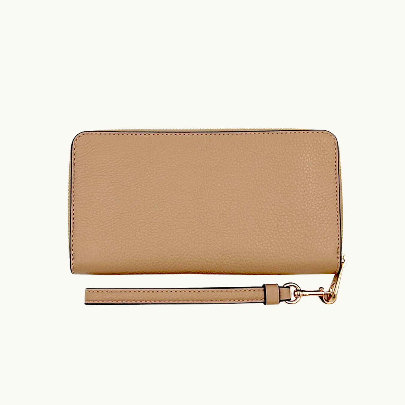 コーチ 長財布 / LONG ZIP AROUND WALLET / トープ ペブルレザー