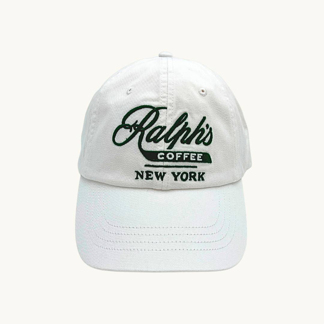 ポロラルフローレン コーヒー キャップ /  Ralph's Coffee Ball Cap Baseball Hat NEW YORK / ホワイト