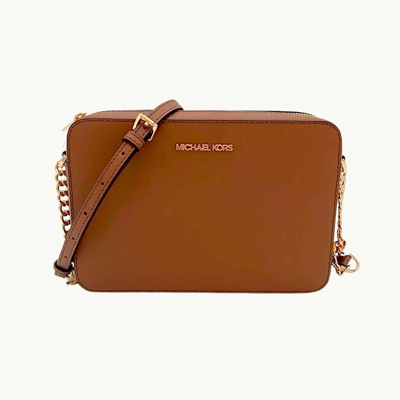 マイケル・コース ショルダーバッグ レディース / JET SET ITEM EAST WEST CROSSBODY / ラゲッジブラウン サフィアーノレザー