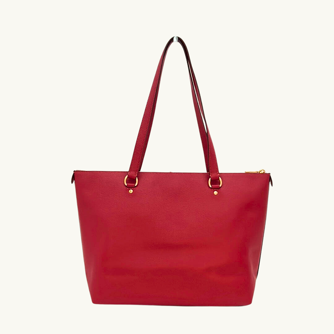 コーチ ギャラリー トートバッグ レディース / CROSS GRAIN LETHER GALLERY TOTE / レッドアップル クロスグレインレザー