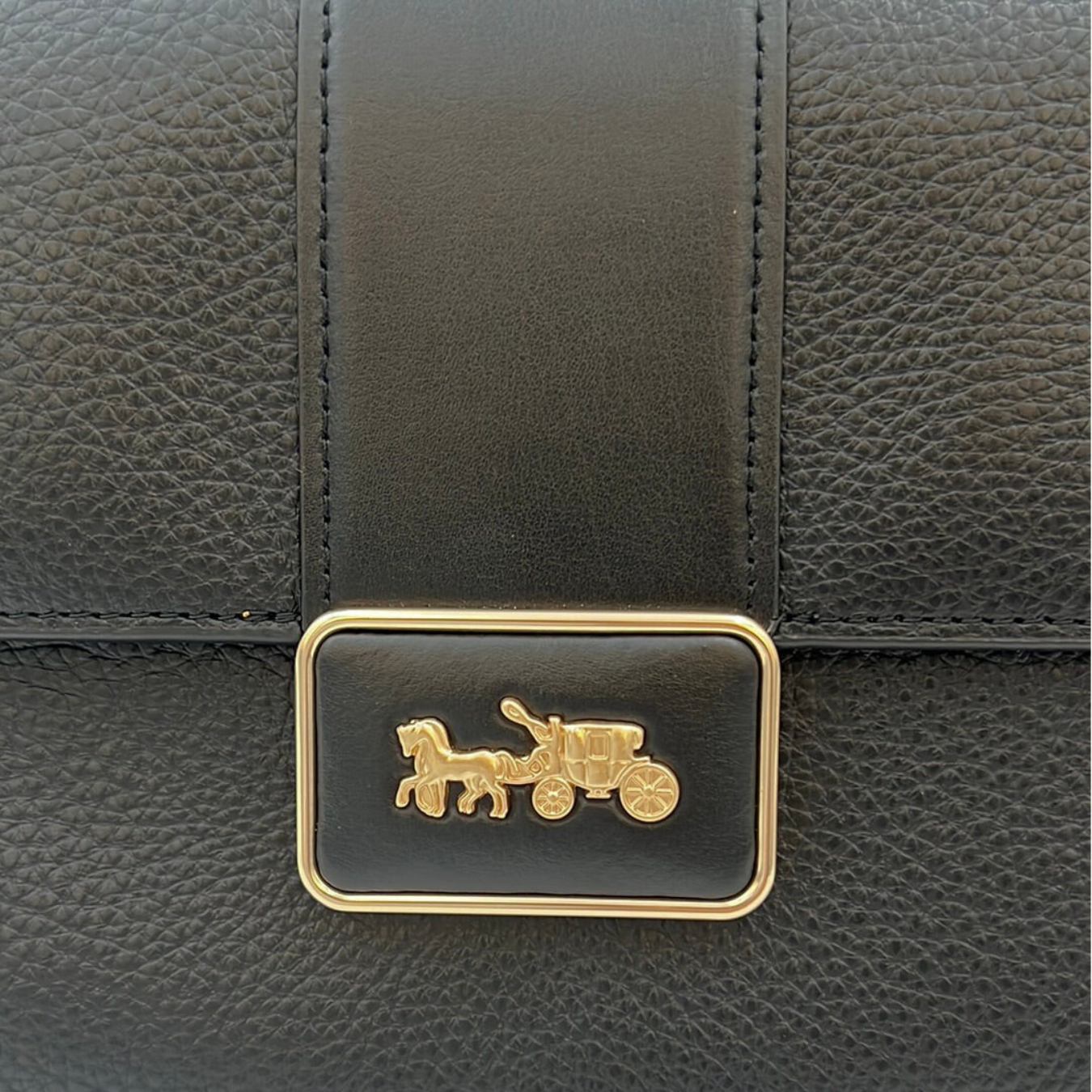 コーチ グレース ショルダー バッグ / GRACE SHOULDER BAG / ブラック ペブルレザー