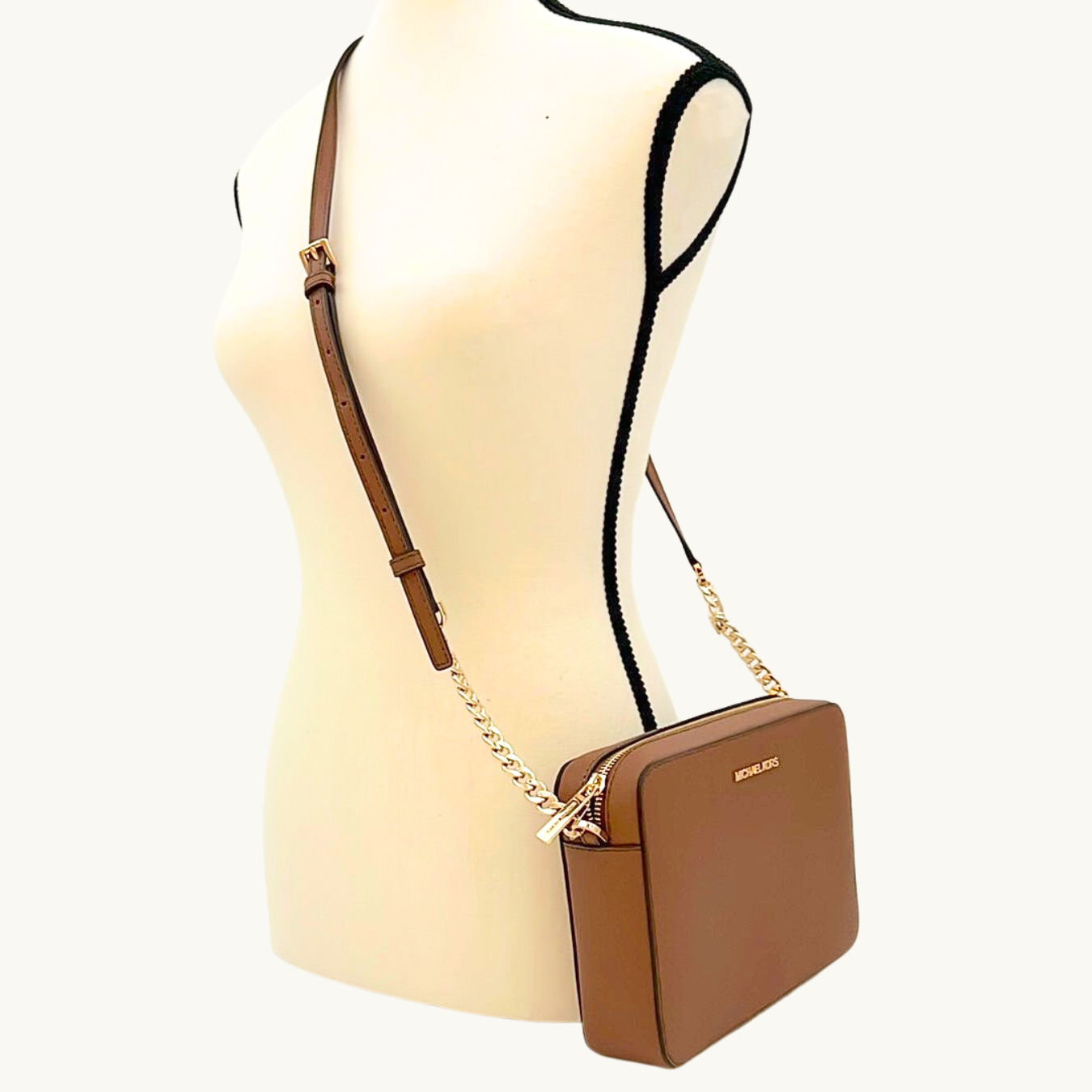 マイケル・コース ショルダーバッグ レディース / JET SET ITEM EAST WEST CROSSBODY / ラゲッジブラウン サフィアーノレザー