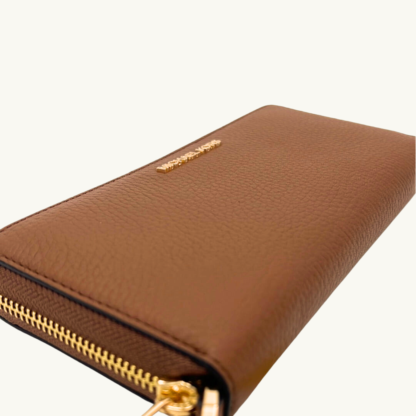 マイケル・コース 長財布 / Jet Set Travel Continental / ラゲッジブラウン ペブルレザー
