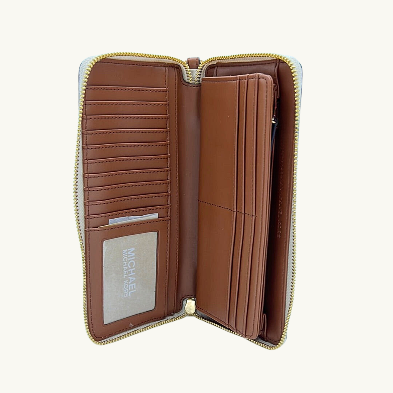 マイケル・コース 長財布 / Jet Set Travel Continental / バニラ キャンバス