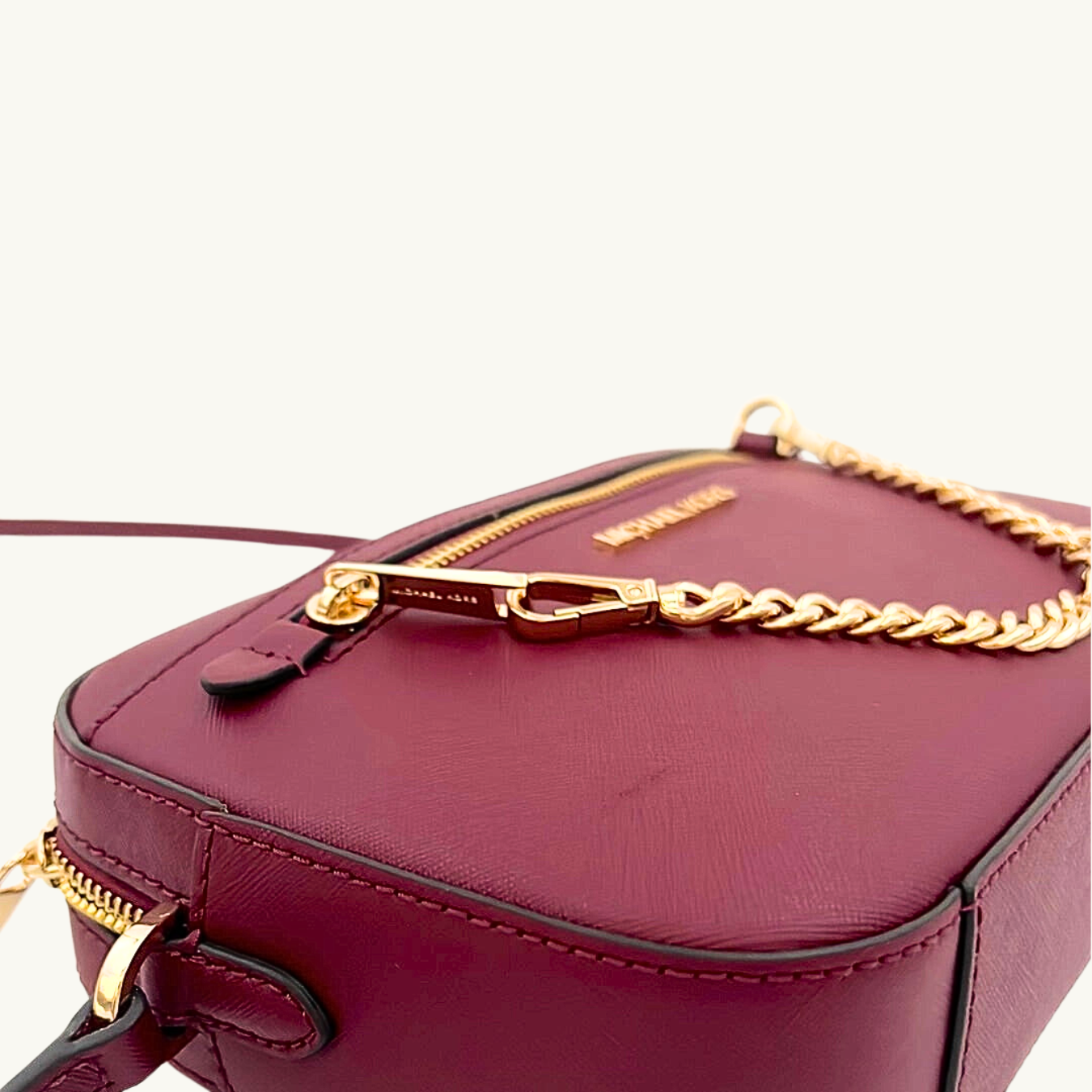 マイケル・コース ショルダーバッグ レディース / JET SET ITEM EAST WEST ZIP CHAIN CROSSBODY / マルベリー サフィアーノレザー
