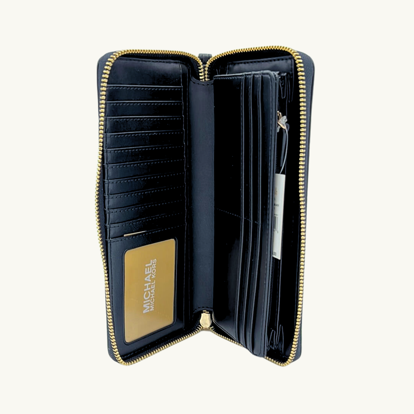 マイケル・コース 長財布 / Jet Set Travel Continental / ブラック ペブルレザー