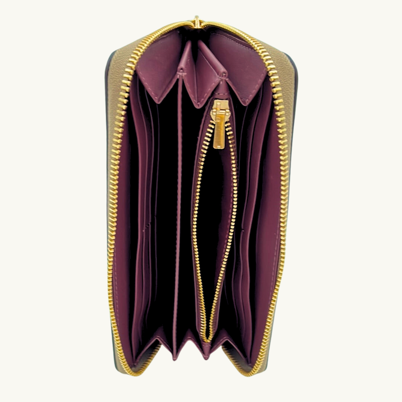 コーチ 長財布 / LONG ZIP AROUND WALLET / トープ ペブルレザー コーチ 長財布 / LONG ZIP AROUND WALLET / トープ ペブルレザー