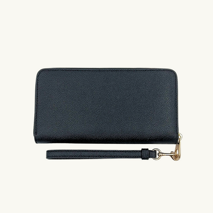 コーチ 長財布 / LONG ZIP AROUND WALLET / ブラック クロスグレイン コーチ 長財布 / LONG ZIP AROUND WALLET / ブラック クロスグレイン
