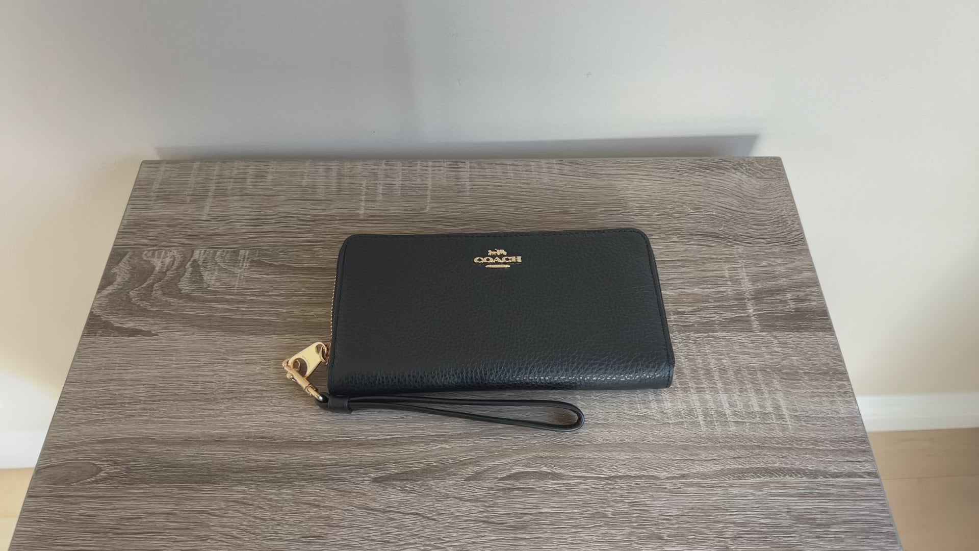コーチ 長財布 / LONG ZIP AROUND WALLET / ブラック